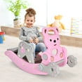 thumbnail image 2 of Costway 4-in-1 Rocking Horse & Slide Set Toddler Slide Playset w/Basketball Hoop, 2 of 12