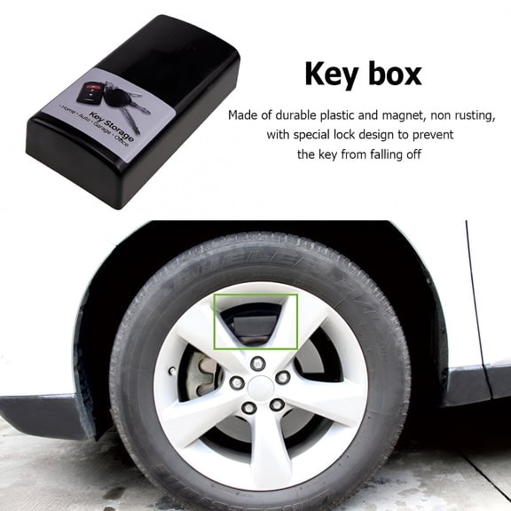 LAMIRO Portable Car Key Secret Box Magnetic Creative Case Holder for Key Hidden Outdoor