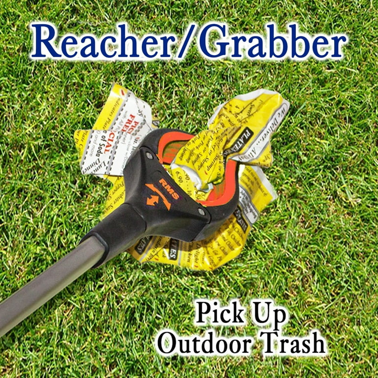 GroundMaster - Litter Picker (76cm) Long - Best Extension Mobility Aid - Heavy Duty Tool For Sock Assist, Fishing, Litter Picker, Garden Nabber