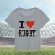 thumbnail image 2 of Gibobby Blusas De Manga Larga Para Niñas al fútbol americano Regalos deportivos Tops Verano Niños Carácter Fútbol Impresión Manga corta Ropa Camiseta Camiseta de rugby para niño （Gris， 7-8 Años), 2 of 3
