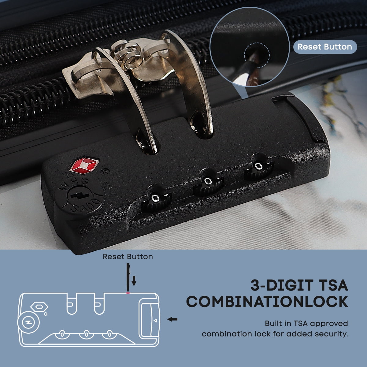 28 Inch Large Checked Luggage Expandable Suitcase with Spinner Wheels & TSA Lock Lightweight Durable PC Hardshell Rolling Suitcase,0028#19