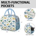 thumbnail image 6 of Womens Dinosaur Pattern with Names Lunch Box for Work,Insulated Lunch Bag for Women,Loncheras Para Mujer,Leakproof Adult Lunch Bag for Work,Beach,Travel,Picnic,Camping, 6 of 7