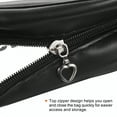thumbnail image 5 of Uxcell 8.3"x11.8"x5.1" Clear Toiletry Bag Makeup Bags with Zipper Handle Black, 5 of 5