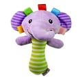 thumbnail image 2 of Paquete de 3 a 6 elefantes de peluche de dibujos animados para bebés y niños, sonajero de mano con campana. 6 piezas, 2 of 8
