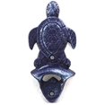 thumbnail image 1 of Rustic Dark Blue Cast Iron Wall Mounted Sea Turtle Bottle Opener 6", 1 of 1