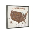 thumbnail image 5 of Stupell Industries Start Exploring National Parks Map United States Luster Gray Framed Floating Canvas Wall Art, 24x30, by Daphne Polselli, 5 of 5