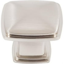 Sherwood Cabinet Knob, 1-1/4 Inches, Satin Nickel by Stone Harbor Hardware