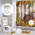 thumbnail image 6 of Fall Bathroom Sets With Shower Curtain And Rugs, Thanksgiving Turkey Shower Curtain Sets With 12 Hooks, Waterproof Fabric Sunflower Autumn Festival Decorations Accessories, 6 of 7