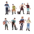 thumbnail image 2 of Set de 8 Piezas Sunnimix Figuras de Modelo Granjeros, 2 of 8
