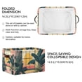 thumbnail image 2 of Yayeee 2 Pack Canvas Storage Basket with Handles for Shelves Fabric Bins Closet Organizer, Pink Sunset, 2 of 8