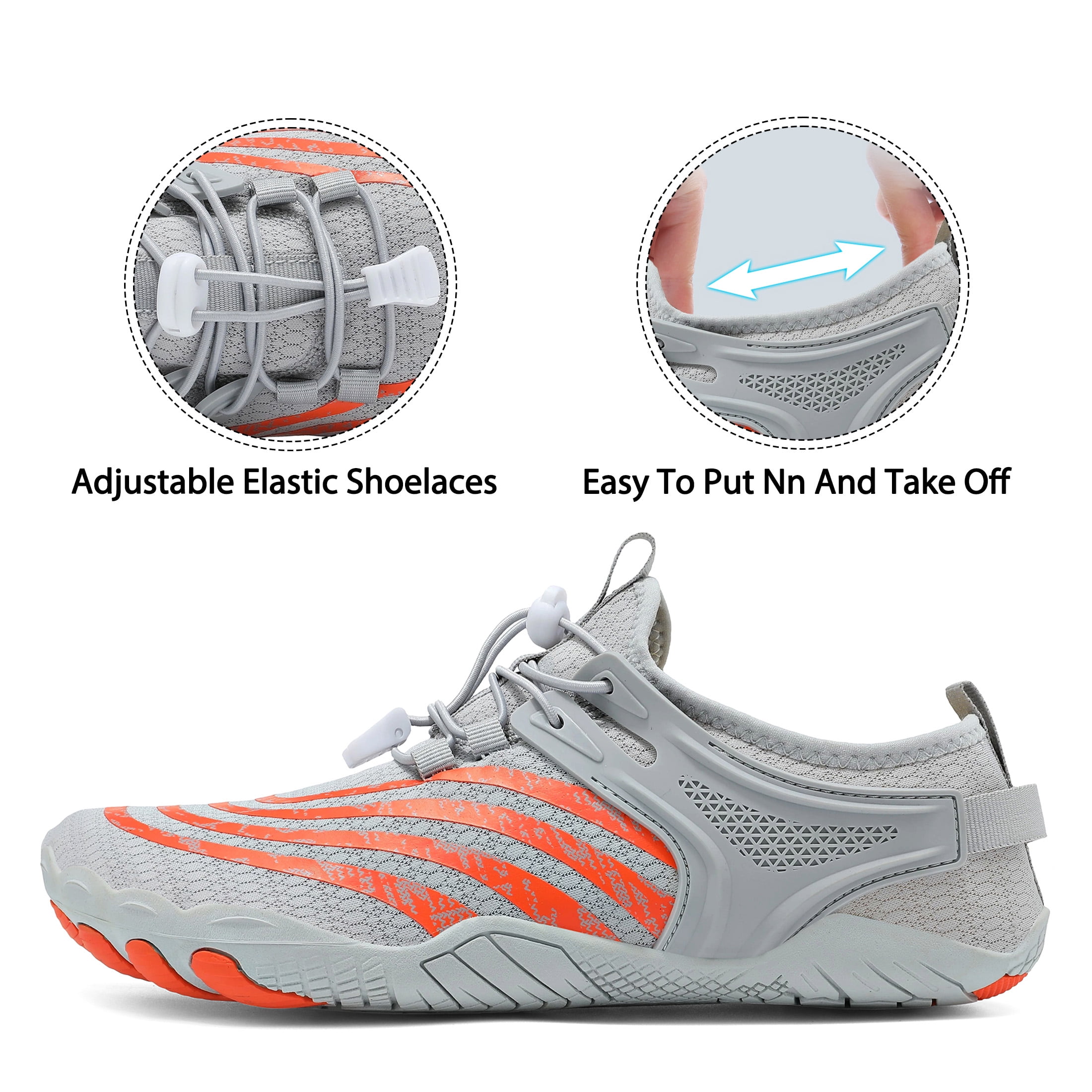Water Shoes for Women Men Wide Toe Box Quick Dry Barefoot Sport Shoes Lightweight Non Slip Hiking Shoes for Swimming Beach Walking Surfing Yoga