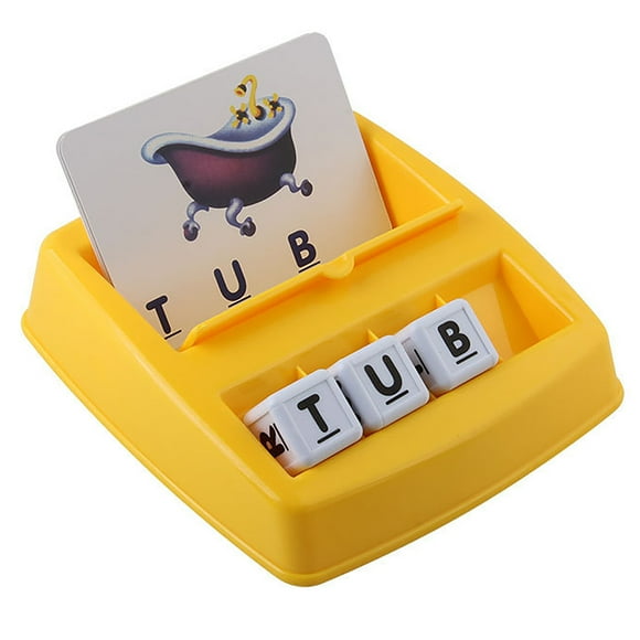 Binwennn Learning Toys For Kids Matching Letters And Math Games For Preschoolers Spelling Focus Factor for Kids Activities Handheld Games for Toddlers Age 2-3 Kids Board Games for 2-4 Years Cubes for