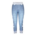thumbnail image 5 of ZZwxWA Casual Pants Butterfly Print Capris Plus Size Cute Slim Elastic Tight Zipper Workwear Fashion Pants for women High Waist Trousers Light Blue M, 5 of 7