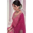 thumbnail image 3 of Pakistani Women's Wear Dress Indian Designer Stitched Salwar Kameez Sharara Suits ( Pink, 3XL - 48 ), 3 of 7