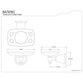 thumbnail image 2 of Kingston Brass BA7976C Toothbrush and Tumbler Holder in Polished Chrome, 2 of 3