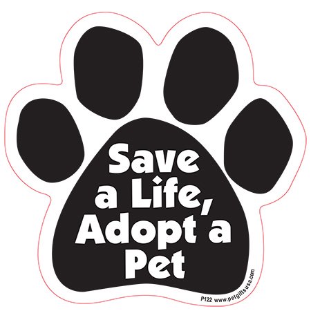 Save A Life, Adopt A Pet - Paw Magnet