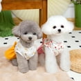 thumbnail image 6 of HQREA Floral Print Dog Dress with D-Ring Breathable Cotton Puppy Sundress Pet Outfit Summer Clothes for Small Dogs Cats, 6 of 6
