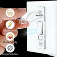 thumbnail image 4 of Light Switch Cover Guard, 2 Pack Clear Light Switch Lock, Light Switch Guard, Child Proof Light Switch Cover, Prevent Accidental ON/OFF from Kids, Pets, Bumps,Includes Screws, 4 of 7