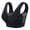 Black, variant on Soft Comfortable Bras for Older Women Mesh Breathable No Underwire Full Coverage Bralettes Fashion Jacquard Hollow out Vest-Style Push up Bras Solid Color Basic Bra Green M