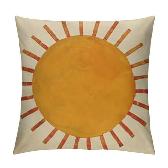Creowell Bohemian Throw Pillow Covers, Mid Century  Sun Modern Decorative Throw Pillow Case, Double-Side Printed Pillowcases for Sofa and Living Room