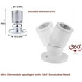 thumbnail image 5 of Cefrank Mini Spot Lights, 8 x 1W Dimmable LED Spotlight, Warm White 3000K, 5 of 9