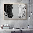thumbnail image 3 of wall26 Floating Framed Canvas Wall Art for Living Room, Bedroom Black and White Wild Animal Canvas Prints for Home Decoration Ready to Hang - 24x36 inches, 3 of 4