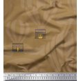 thumbnail image 1 of Soimoi Brown Poly Georgette Fabric Architectural Structure & Hot Air Balloon Holiday Print Sewing Fabric Yard 42 Inch Wide, 1 of 3