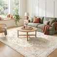 thumbnail image 3 of CHITOOMA 6'x9' Boho Area Rugs for Living Room, Machine Washable Stain Resistant Non-Shed Carpet, Floral Area Rug with Non-Slip Backing for Bedroom, Dining Room, Dorm, Office, 3 of 9