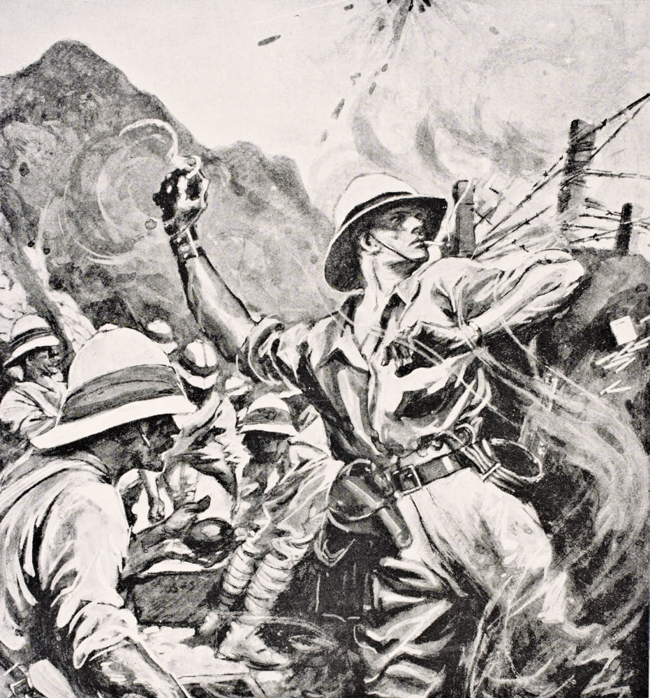 British Lieutenant WT Forshaw Vc Hurled Hand Grenades At The Enemy For Forty One Hours August 7Th To 9Th 1915 During An Action At A Place Known As The Vineyard Gallipoli Peninsula Turkey And Was Award