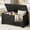 Black, variant on GarveeHome 23.6" Storage Chest, Wooden Storage Bench with Safety Hinge, Easy Assembly, Large Toy Chest for Entryway, Living Room, Bedroom