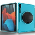 thumbnail image 5 of Dteck Case for Samsung Galaxy Tab S7 FE T730/T736B 12.4-inch,Shockproof Three-Layer Heavy Duty Protector Rubber Hard Stand Cover for Galaxy Tab S7 Plus 12.4" SM-T970/T975,Lightblue, 5 of 8