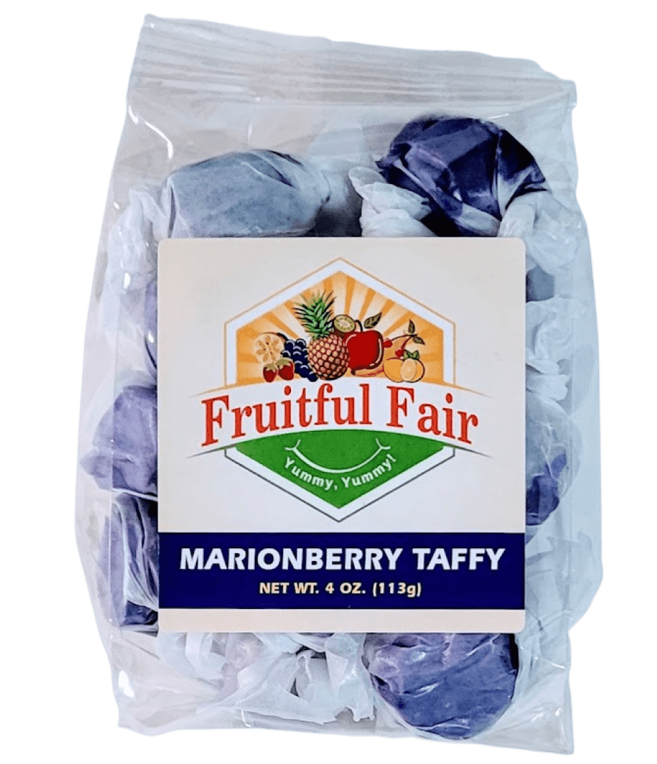 Saltwater Taffy Soft Chewy Candy by Fruitful Fair Gourmet Marionberry