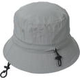 thumbnail image 6 of CoCopeaunts Summer Bucket Hat for Women Drawstring Adjustable Chin Strap Unisex Casual Simple Plain Street Fisherman Hat for Men, 6 of 8