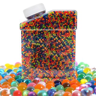 Water Beads (50000 pcs) Rainbow Mix Jelly Water Gel Beads Growing