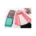 thumbnail image 6 of INSPIRE CHIC Women's Leopard Print Vintage Scarf, Lightweight Silky Sunscreen Neckerchief Wrap Bandanas for Daily Travel One Size Gray-pink, 6 of 6