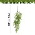 thumbnail image 3 of Artificial Hanging Ferns Fake Greenery Plants, UV Resistant Faux Fern Vines For Indoor Outdoor Wall, Wedding, Party Decor, Green, 3 of 9