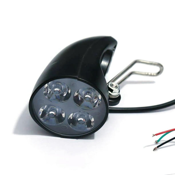 36V 48V EBike Light Scooter Lamp Electric Bicycle 4 LED Front Headlight UltraBright Spotlight