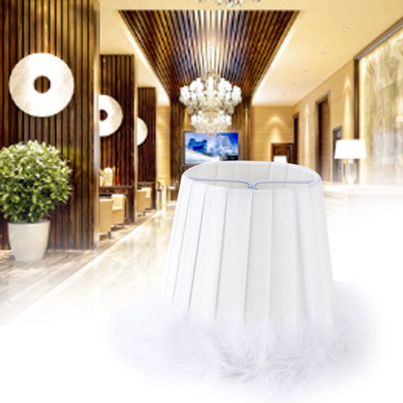 Lámpara colgante de tela con plumas, lámpara colgante con cubierta de plumas, pantalla de plumas, respuesta rápida