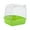 Green, variant on Milaget Caged Parrot Bathing Tub Lovebirds Parakeets Budgerigar Canary Bird Bath Box White