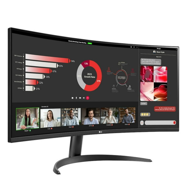 LG 34" Curved UltraWide™ WQHD (3440 x 1440) Monitor thumbnail 2