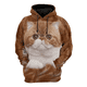 thumbnail image 4 of Sudadera con capucha con estampado 3D de gatos lindos para hombres y mujeres, sudaderas con capucha de moda con animales y gatos para mujeres, sudaderas con capucha 2024, jerséis de gran tamaño de hip, 4 of 5