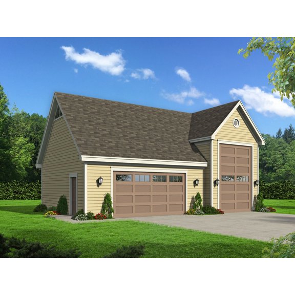 763-9891: Traditional Garage 0 Bed, 0 Bath Luxury Home Plan, 0 Sq Ft: Full Blueprints with License to Build by Home Plan Marketplace - Lesuto