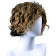 thumbnail image 4 of Guoxxzi Men's Gradient Color Partial Bangs Small Curls Short Hair Wig, 4 of 6