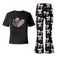 thumbnail image 4 of Tiijoy Valentine's Day Girls Outfits Short Sleeve T-Shirt with Flare Pants, Sizes 9-10, 4 of 4