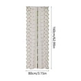 thumbnail image 3 of Rod Pocket Scalloped Floral Embroidered Sheer Curtain,Tie Up Light Filtering Balloon Window Drape for Bedroom,Living Room,Kitchen,Cafe Decor, 3 of 6