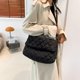 thumbnail image 4 of Bolso Mujer Invierno Acolchado Hombro Moda Casual Bolso De Compras Negro, 4 of 9