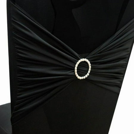 

Efavormart 5PCS of YOUR HIGHNESS Pearl Buckle for Chair Sash Ivory Circle Pin