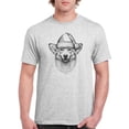 thumbnail image 1 of Corgi Portrait W Santa Hat T-Shirt Men -Image by Shutterstock, Male 4X-Large, 1 of 4