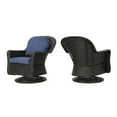 Liam Outdoor Wicker Swivel Club Chairs Set of 2