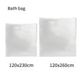 thumbnail image 3 of Naiovety 10 Uds cubierta de bañera de un solo bolsa de plástico para el hogar grandes revestimientos universales plegables tienda hogar Accesorios de baño 120x230cm, 3 of 6